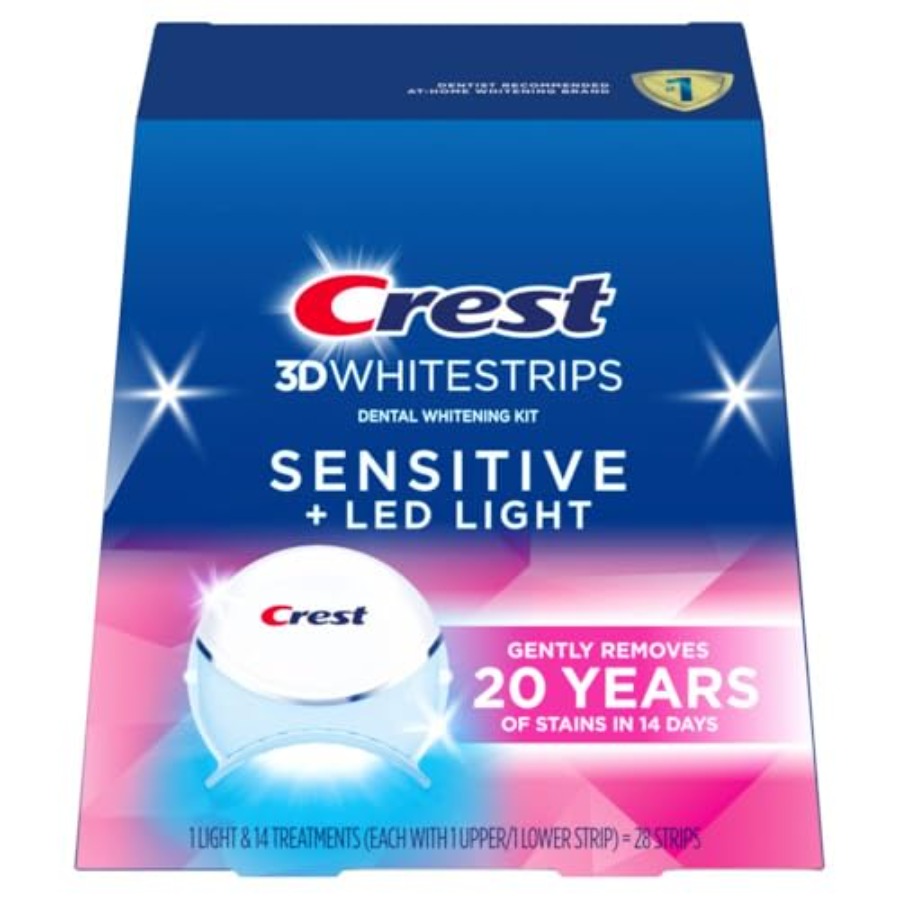 Crest 3D Whitestrips Sensitive – Teeth Whitening Strips recenzja i cena