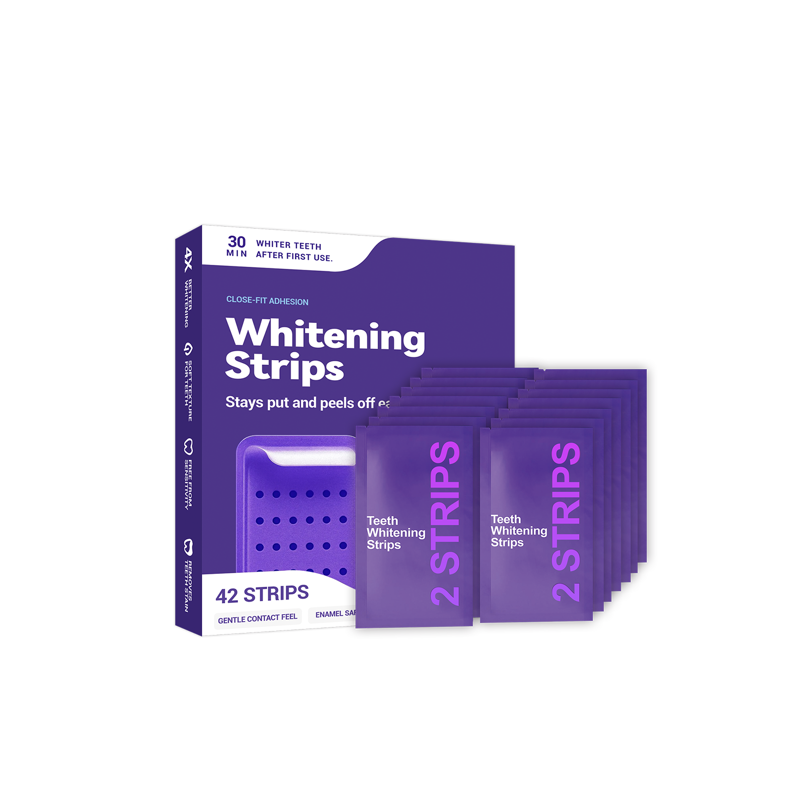 Purple Teeth Whitening Strips  – Teeth Whitening Strips recenzja i cena