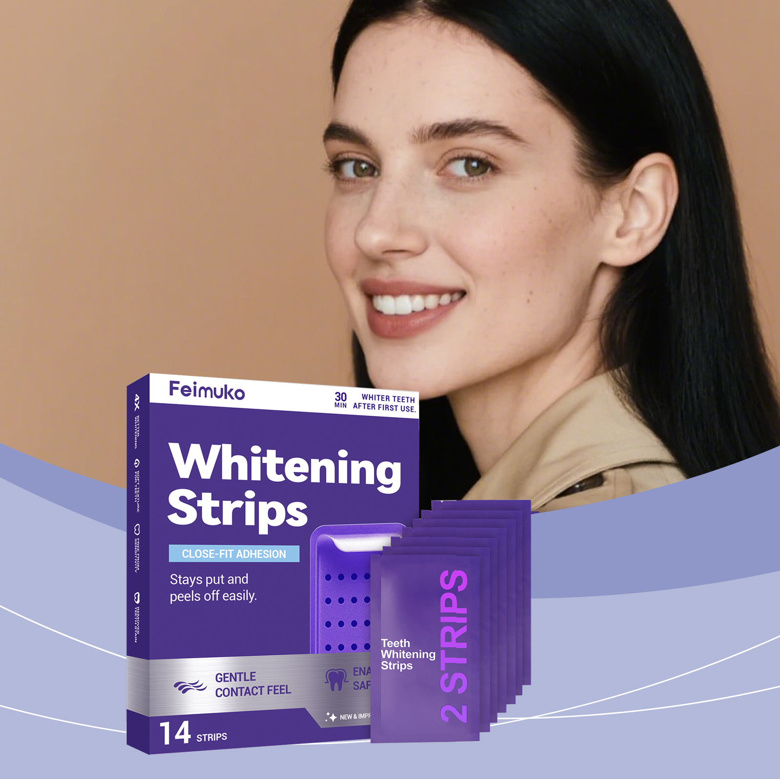 Purple Teeth Whitening Strips  – Teeth Whitening Strips recenzja i cena