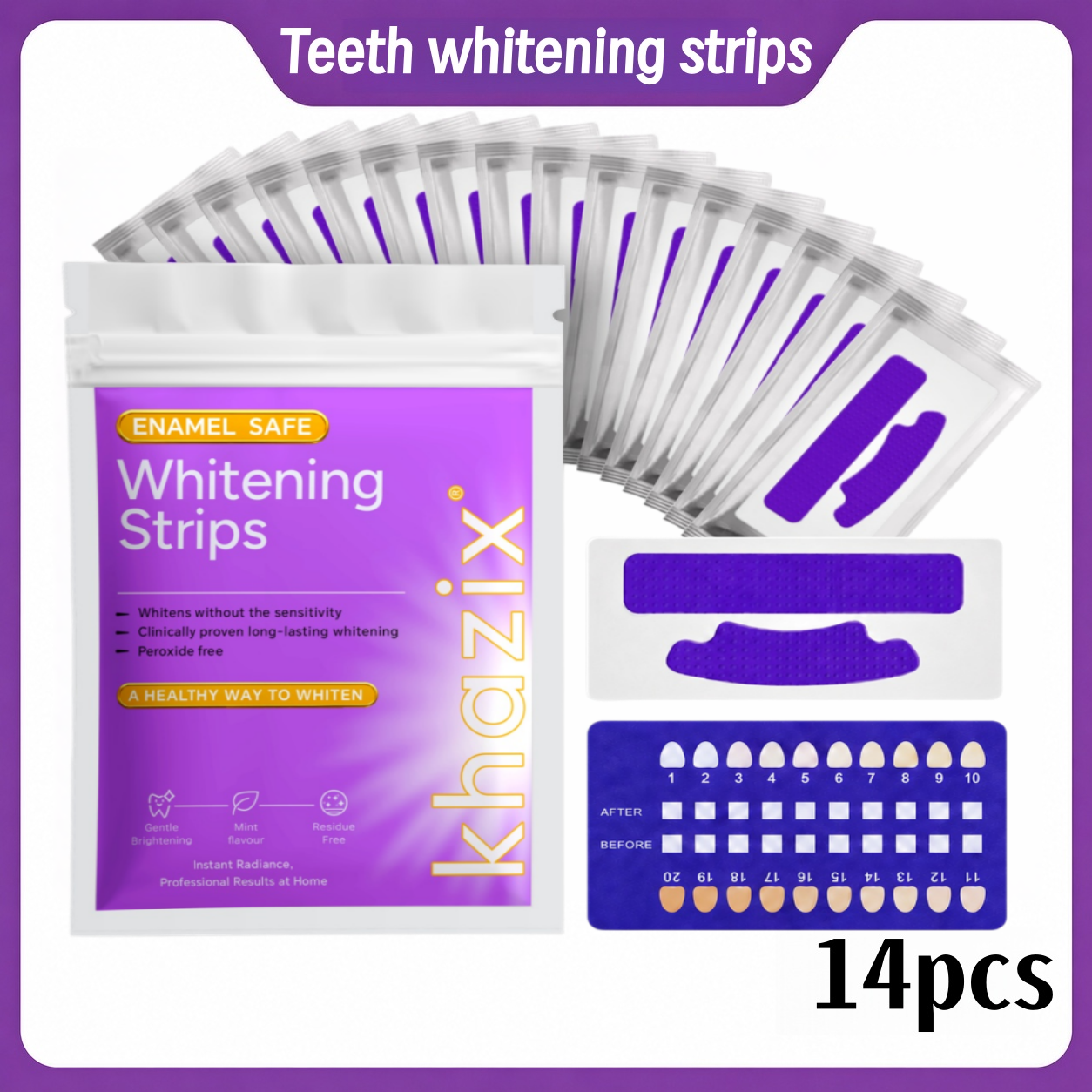 Teeth Whitening Strips 14 Pcs, – Teeth Whitening Strips recenzja i cena