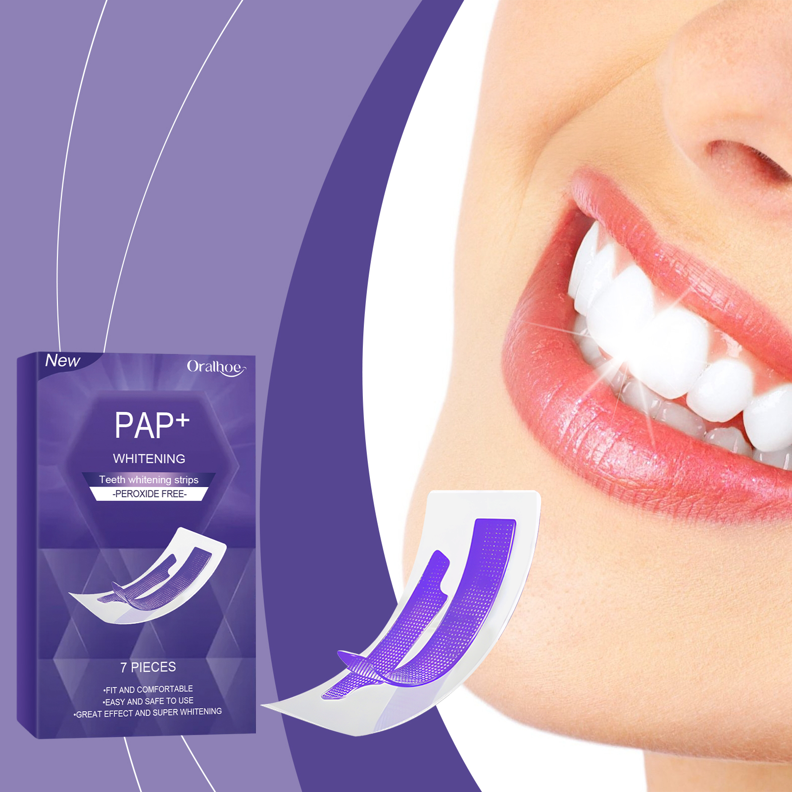 Purple Teeth Whitening Strips  – Teeth Whitening Strips recenzja i cena