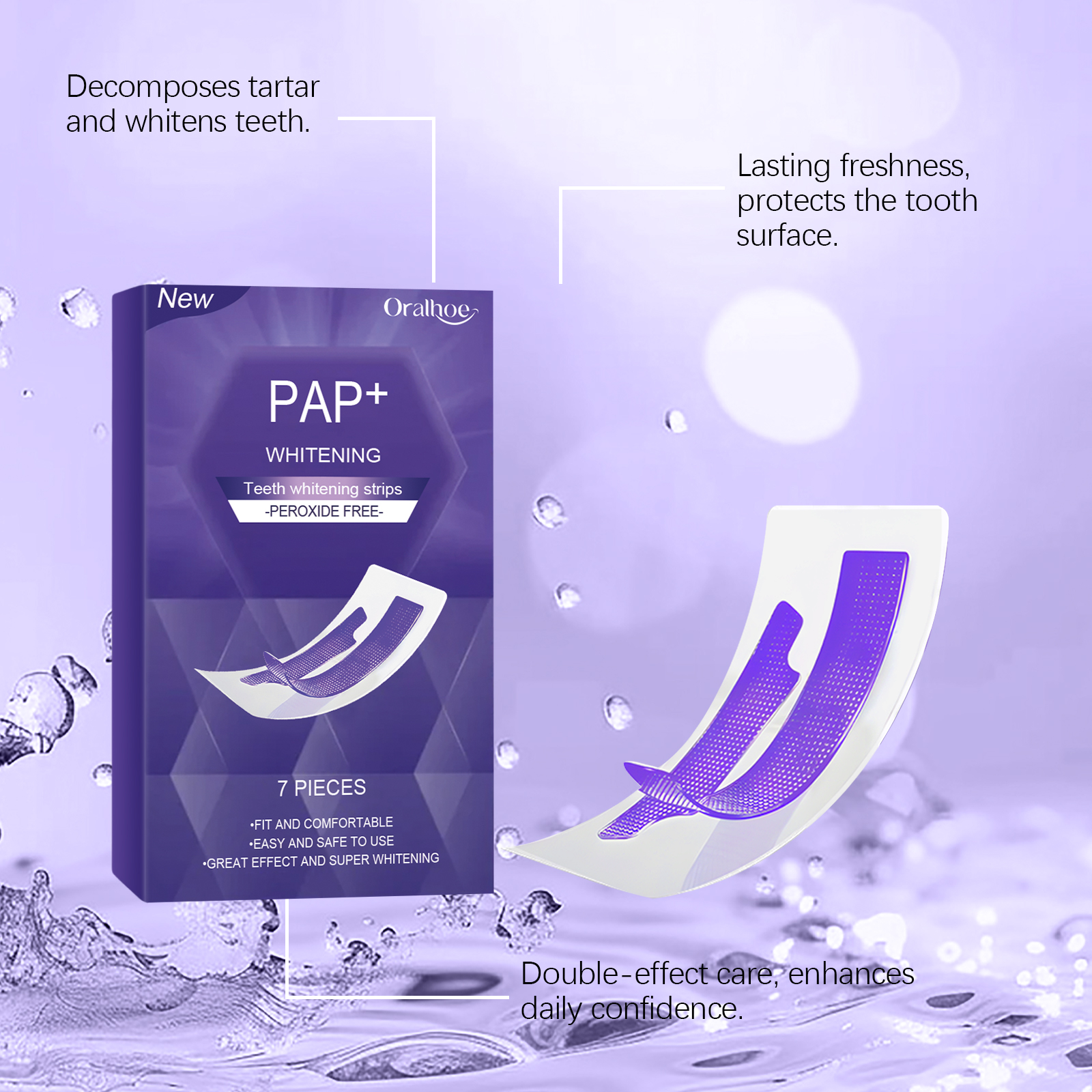 Purple Teeth Whitening Strips  – Teeth Whitening Strips recenzja i cena