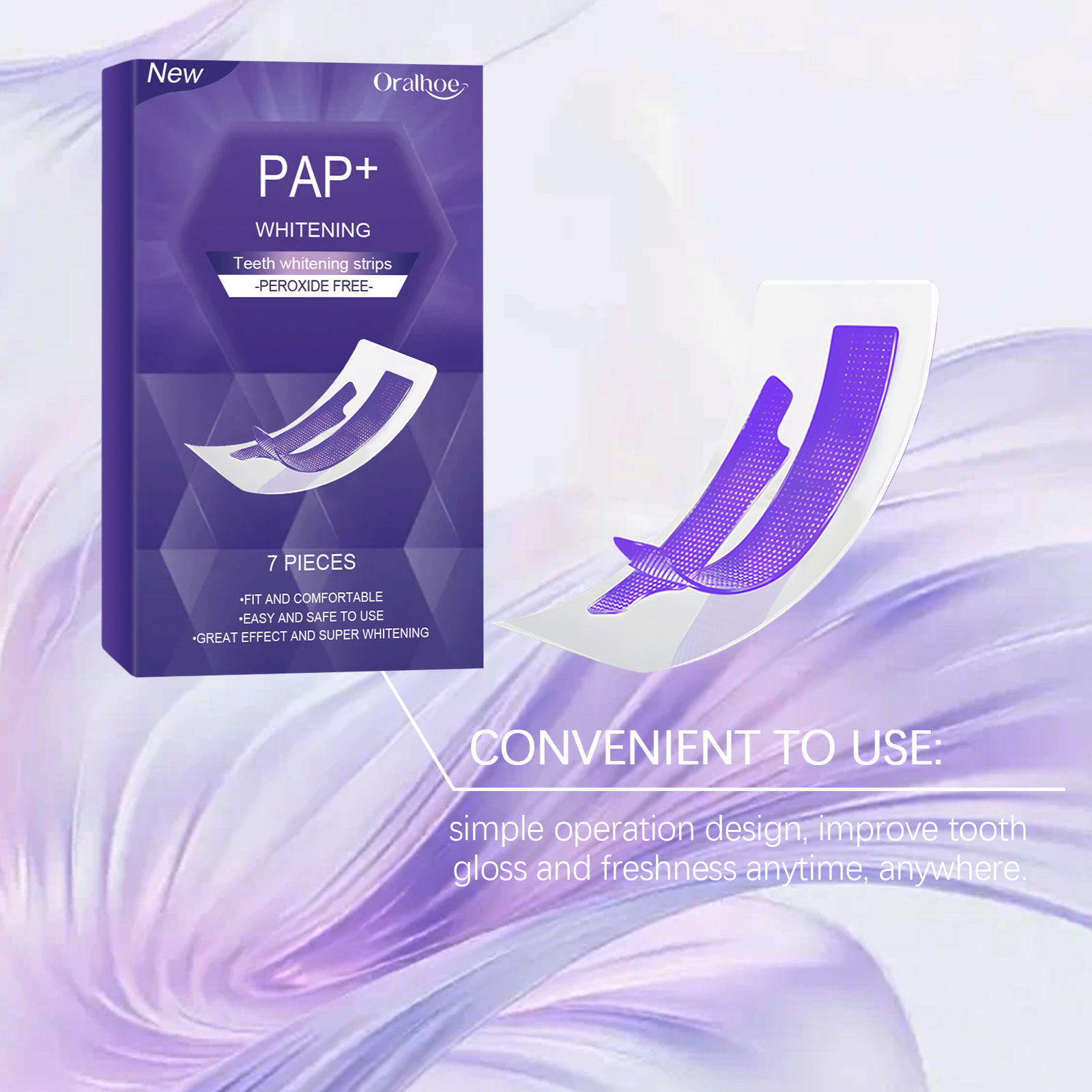 Purple Teeth Whitening Strips  – Teeth Whitening Strips recenzja i cena